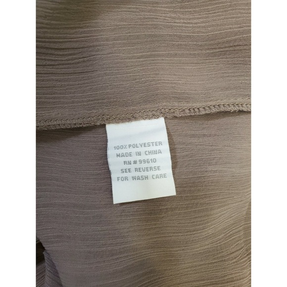 Tramp Designer Women's Small Tuxedo Pleat Ruffle Blouse Tank Top Chic Elegant - Picture 5 of 7